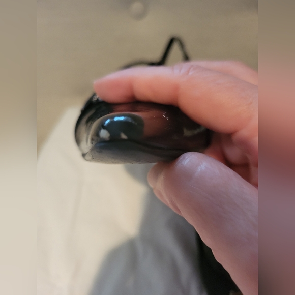 Vaneli Black Heels with Silver Accent Size 9 - Picture 6 of 7